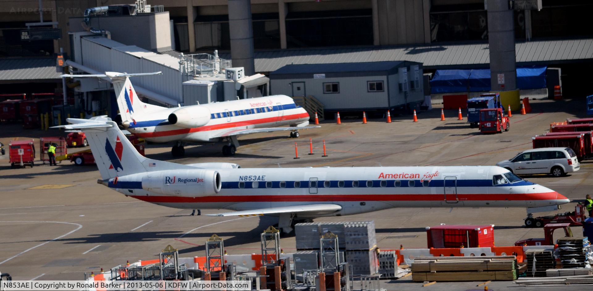 N853AE, 2003 Embraer ERJ-140LR (EMB-135KL) C/N 145742, Gate D5 DFW