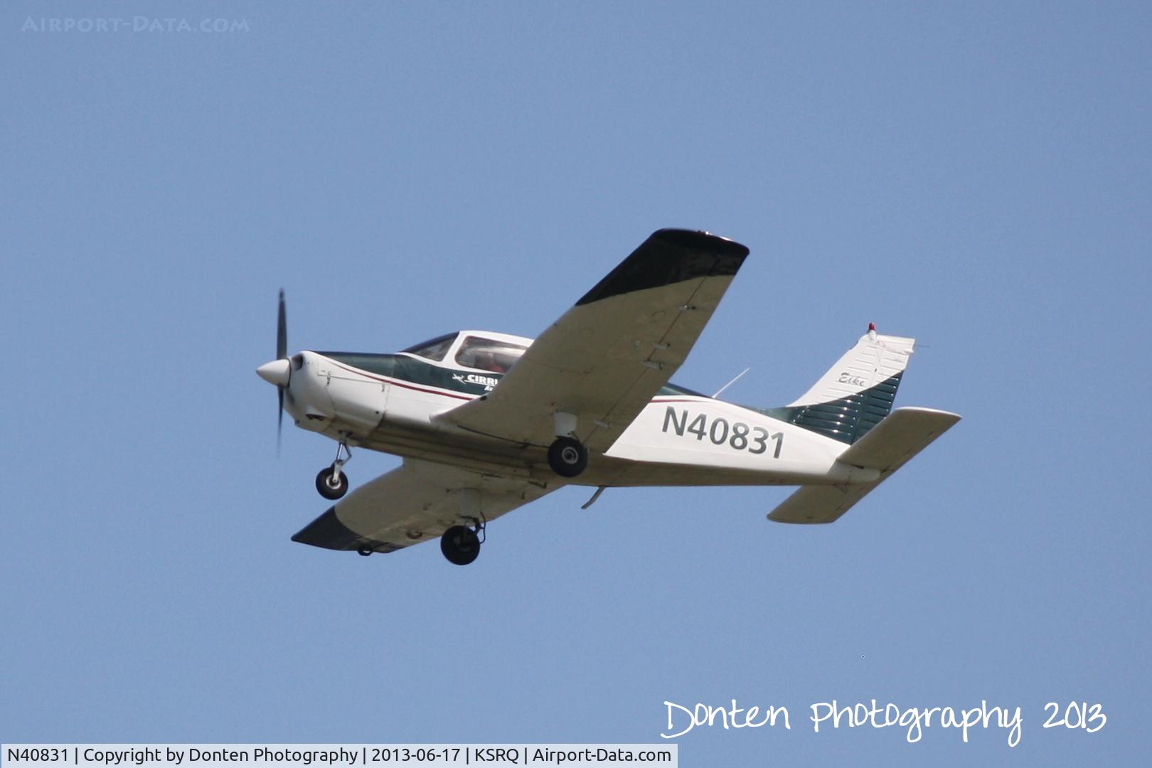 N40831, 1973 Piper PA-28-151 C/N 28-7415092, Piper Cherokee (N40831) departs Runway 22 at Sarasota-Bradenton International Airport