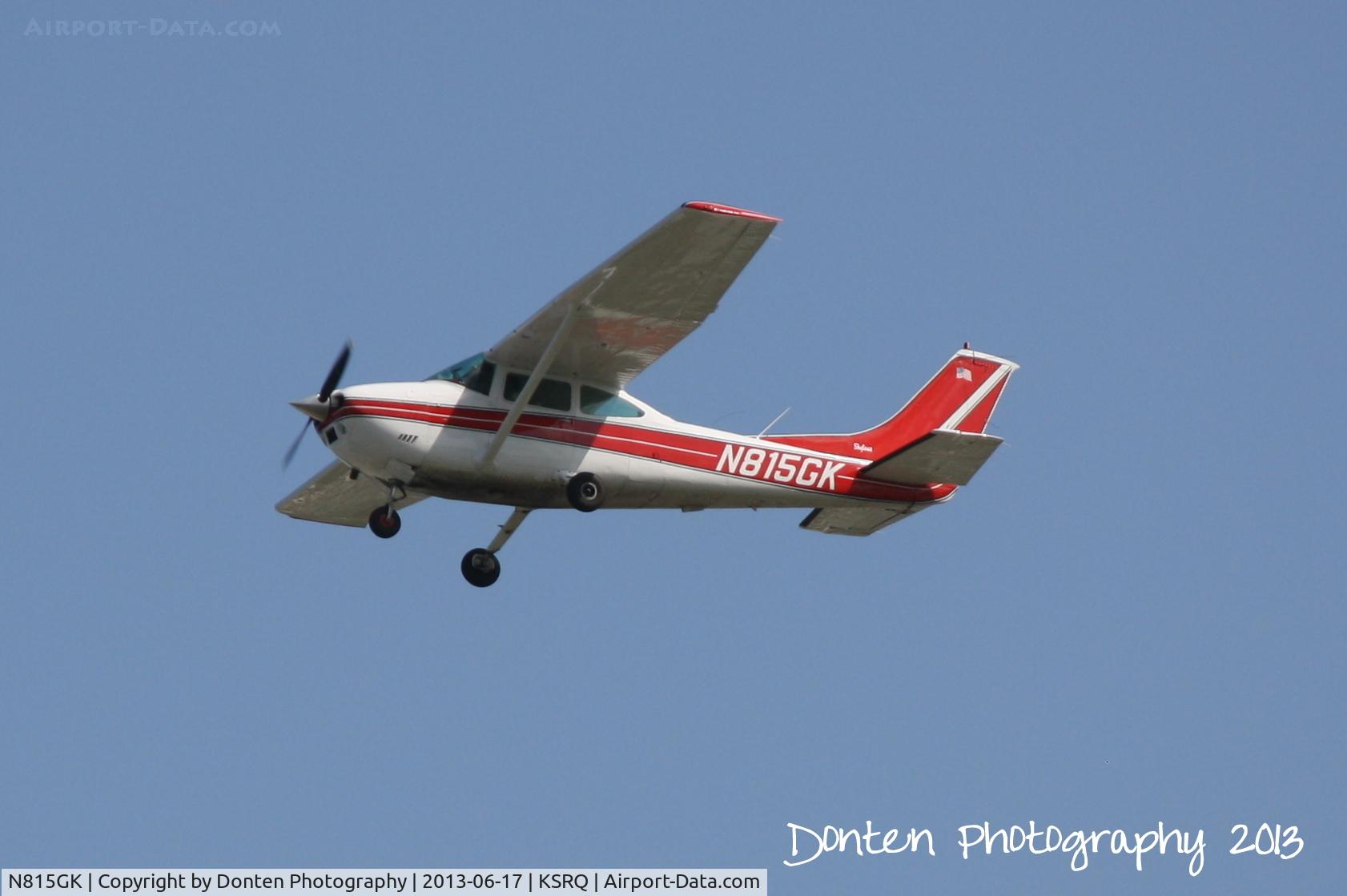 N815GK, 1973 Cessna 182P Skylane C/N 18262599, Cessna Skylane (N815GK) departs Runway 22 at Sarasota-Bradenton International Airport