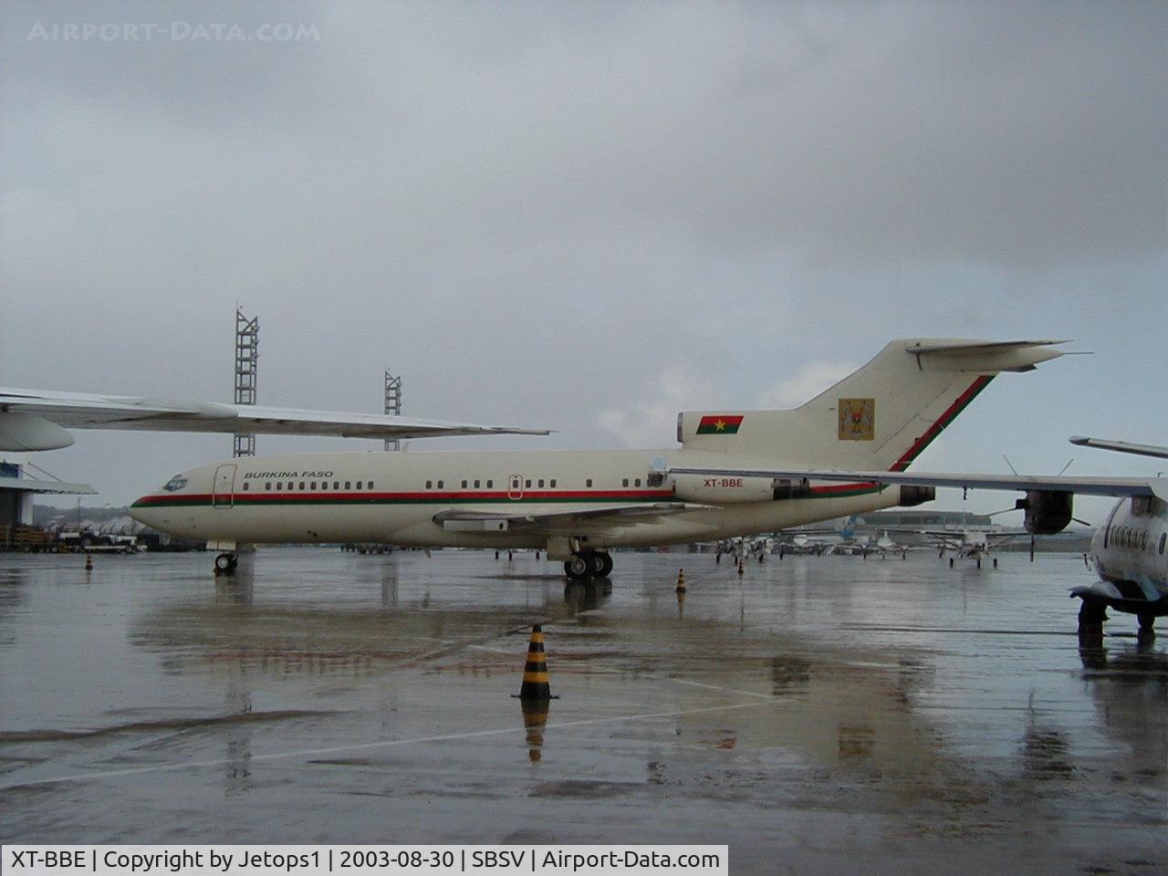 XT-BBE, 1966 Boeing 727-14 C/N 18990, President of Burkino Faso B727-100 on ground Salvador, Brazil