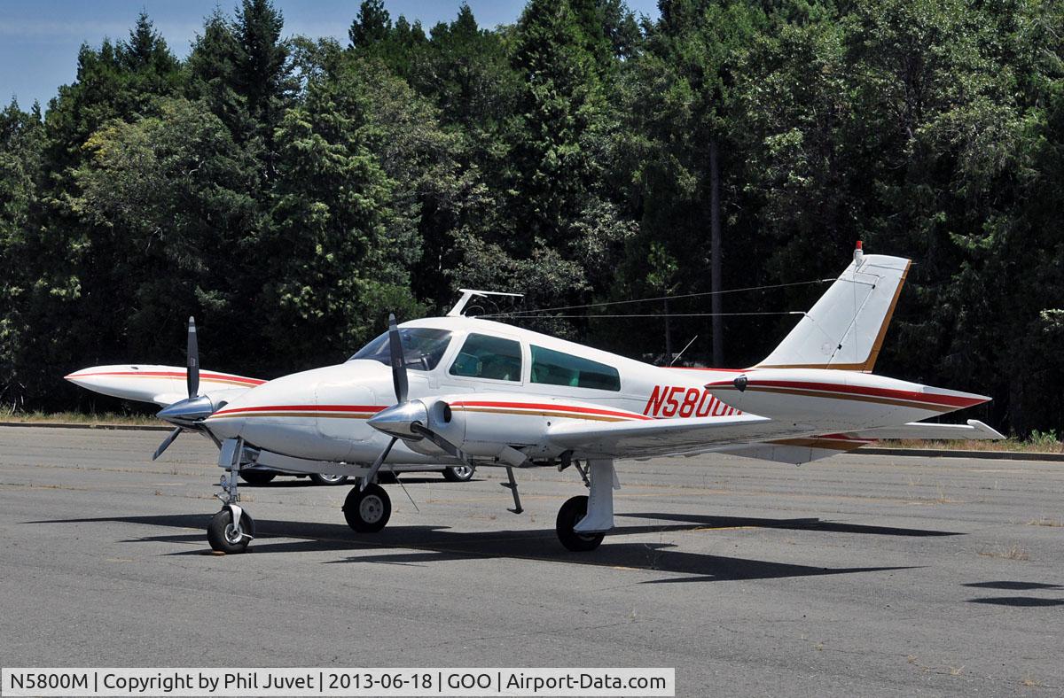 N5800M, 1969 Cessna T-310P C/N 310P0100, Parked at Nevada County Air Park, Grass Valley, CA.