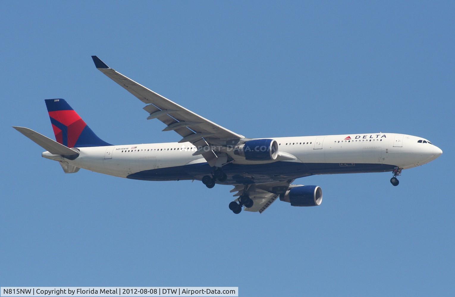 N815NW, 2007 Airbus A330-323X C/N 0817, Delta A330-300