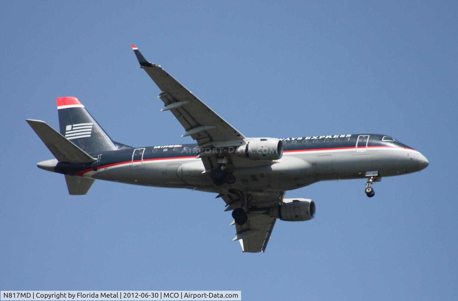 N817MD, 2004 Embraer 170SU (ERJ-170-100SU) C/N 17000038, USAirways Express E170