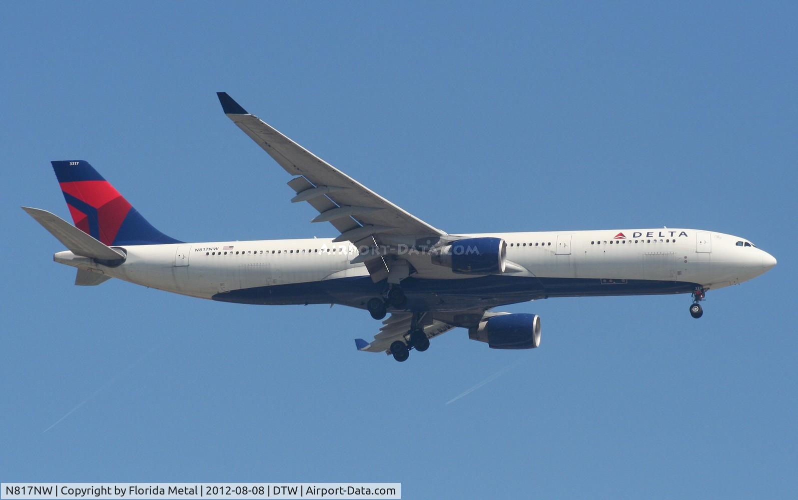 N817NW, 2007 Airbus A330-323 C/N 0843, Delta A330-300