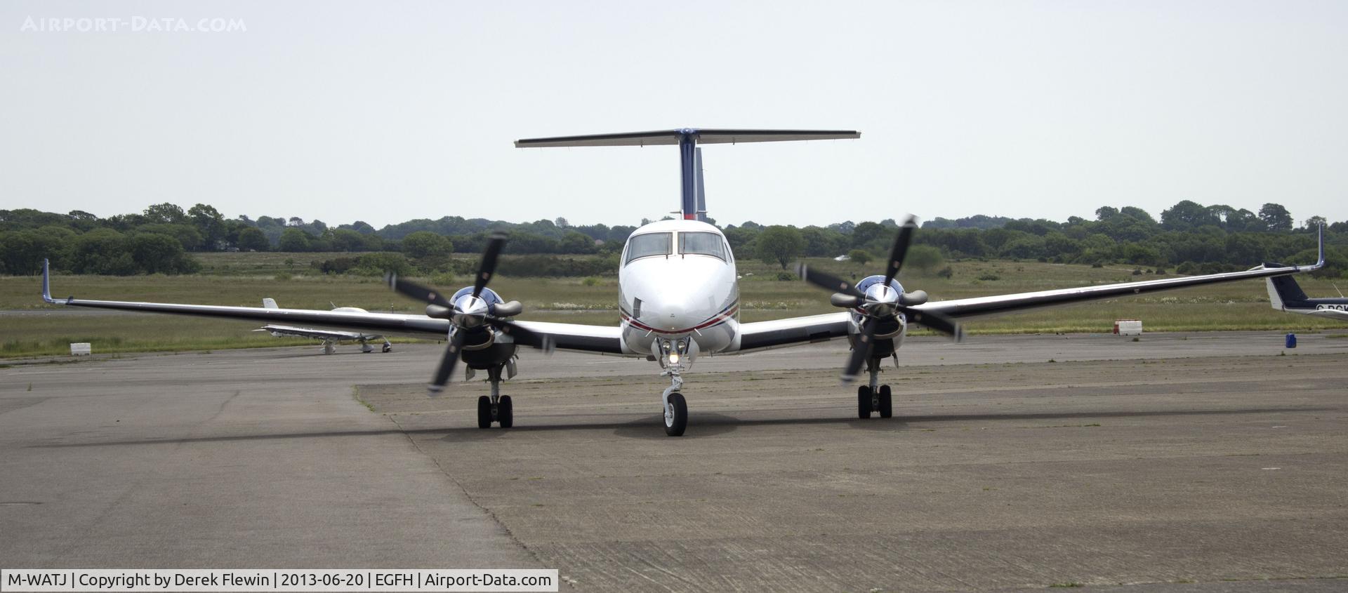 M-WATJ, 2012 Hawker Beechcraft B200GT King Air C/N BY-139, Visiting King Air out of Caernarvon Airport.