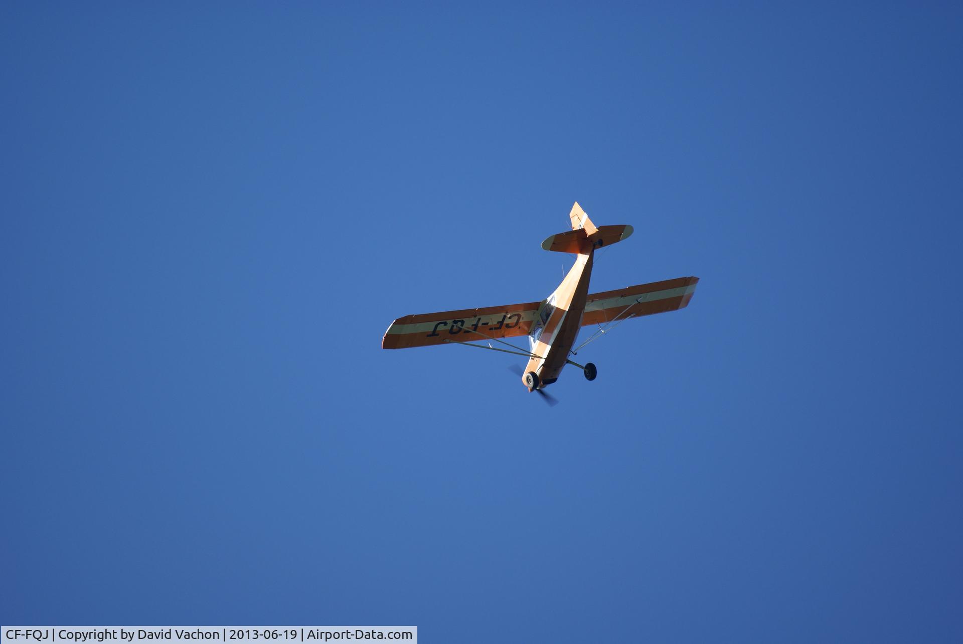 CF-FQJ, 1973 Bellanca 7GCBC C/N 476 73, Flying over my home in Ogden, QC on a beautiful sunny day