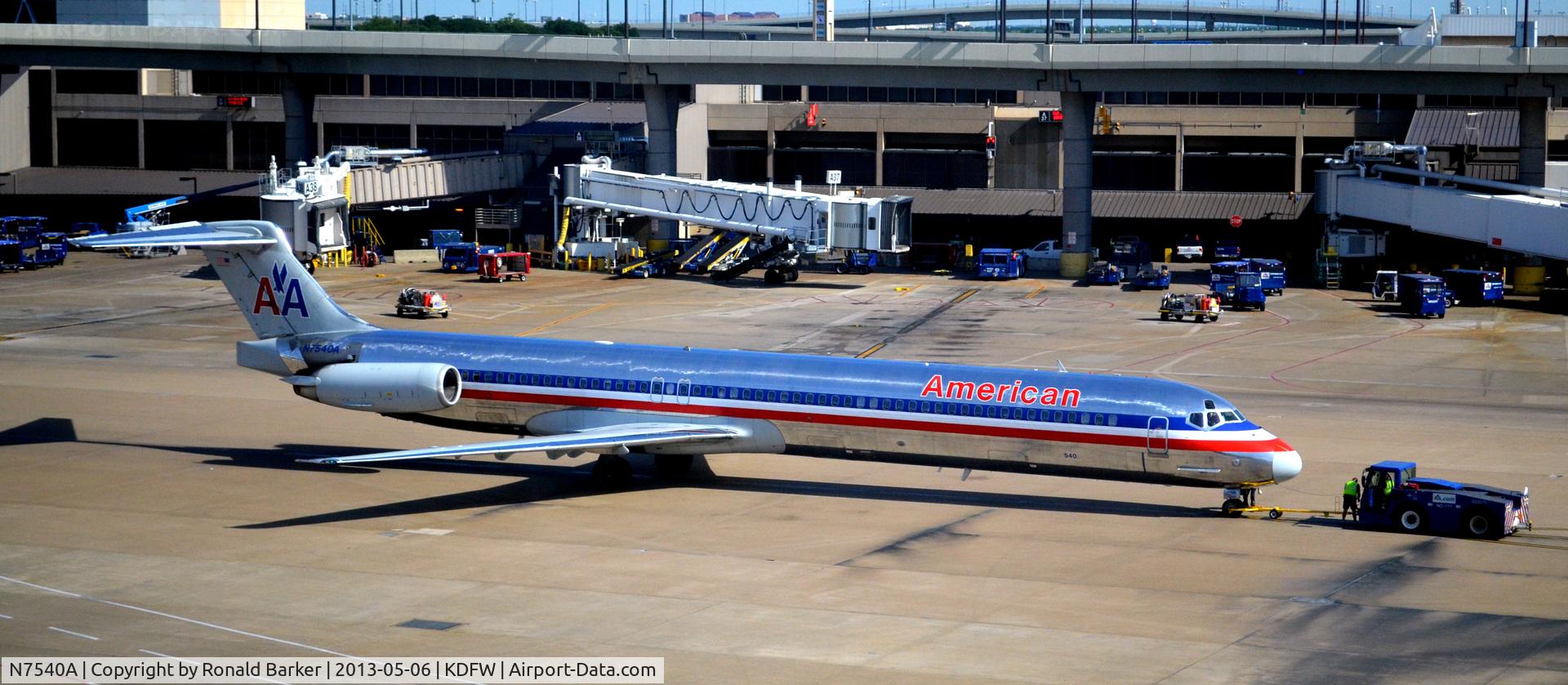 N7540A, 1990 McDonnell Douglas MD-82 (DC-9-82) C/N 49994, Taxi DFW TX