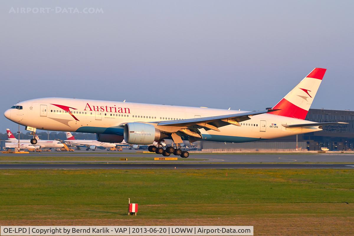 OE-LPD, 2006 Boeing 777-2Z9/ER C/N 35960, Rwy 16