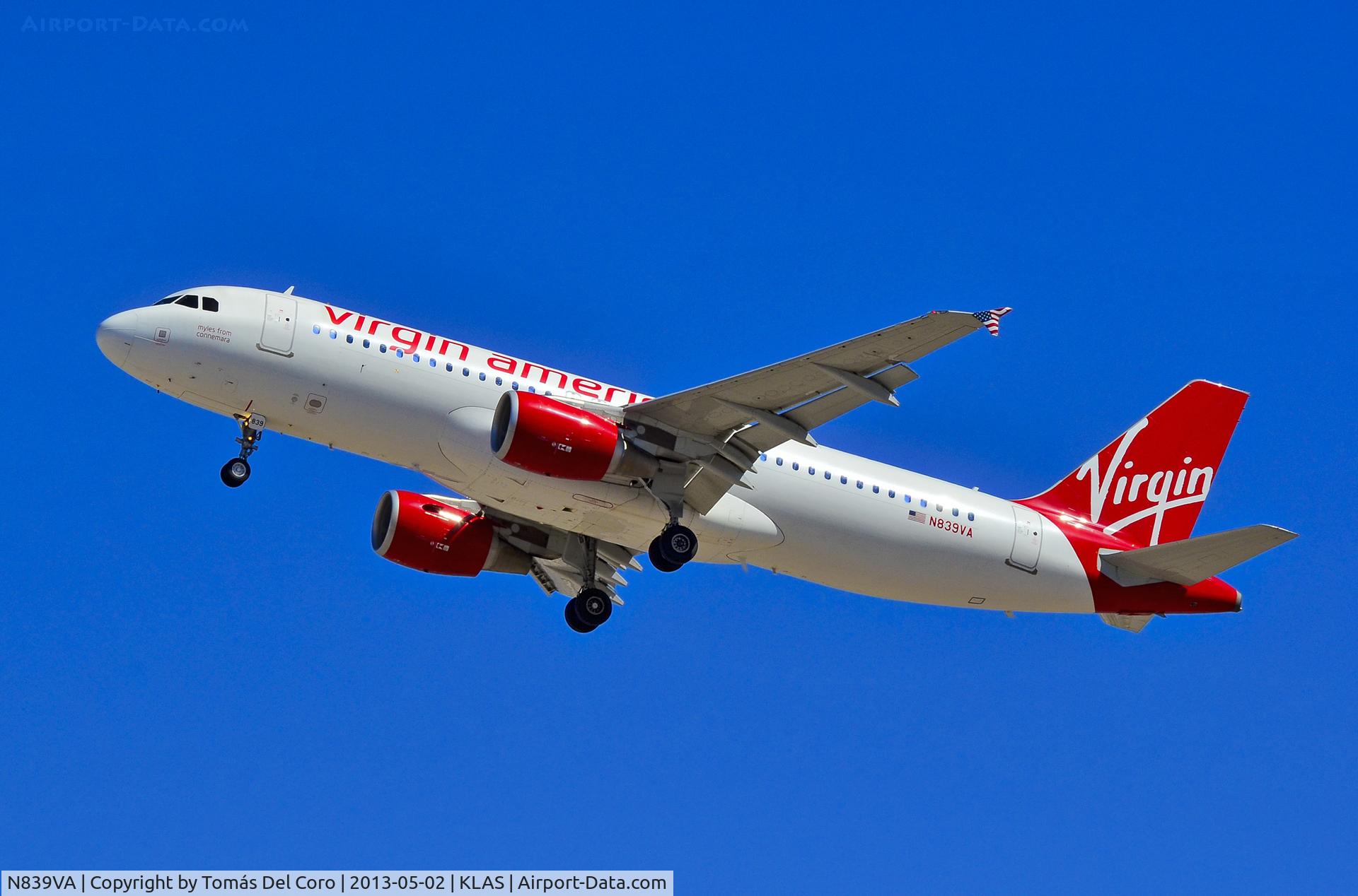 N839VA, 2011 Airbus A320-214 C/N 4610, N839VA Virgin America Airbus A320-214 (cn 4610) 