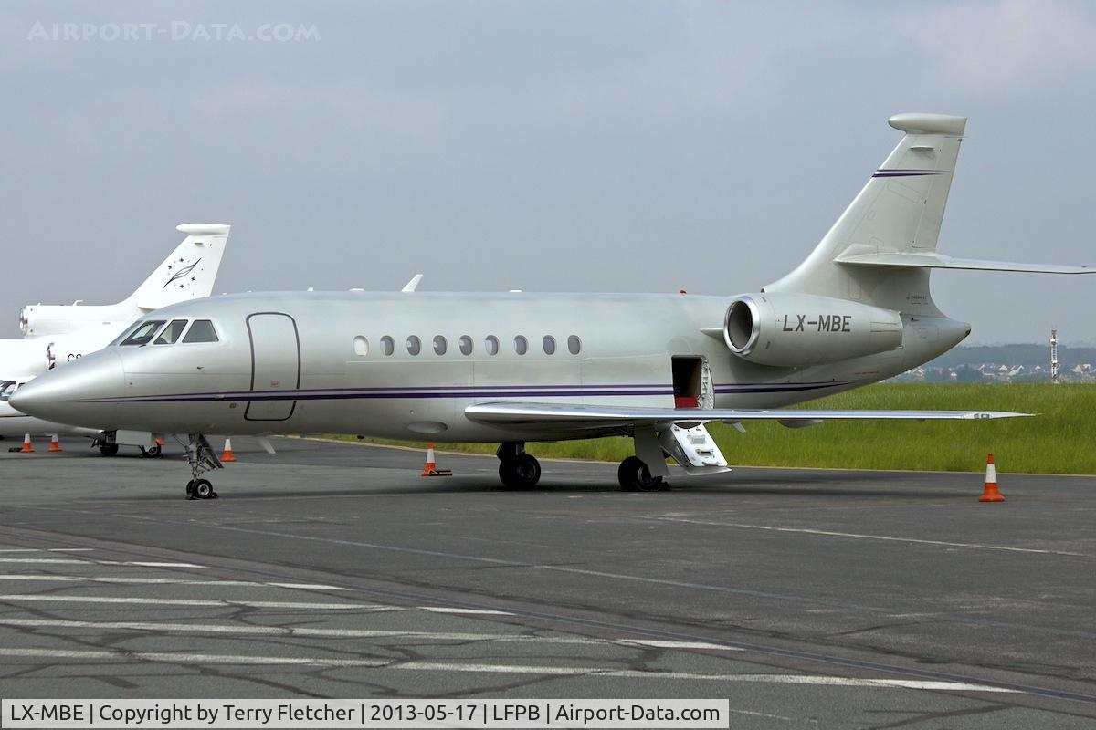 LX-MBE, 2003 Dassault Falcon 2000 C/N 208, 2003 Dassault Falcon 2000, c/n: 208 at Le Bourget