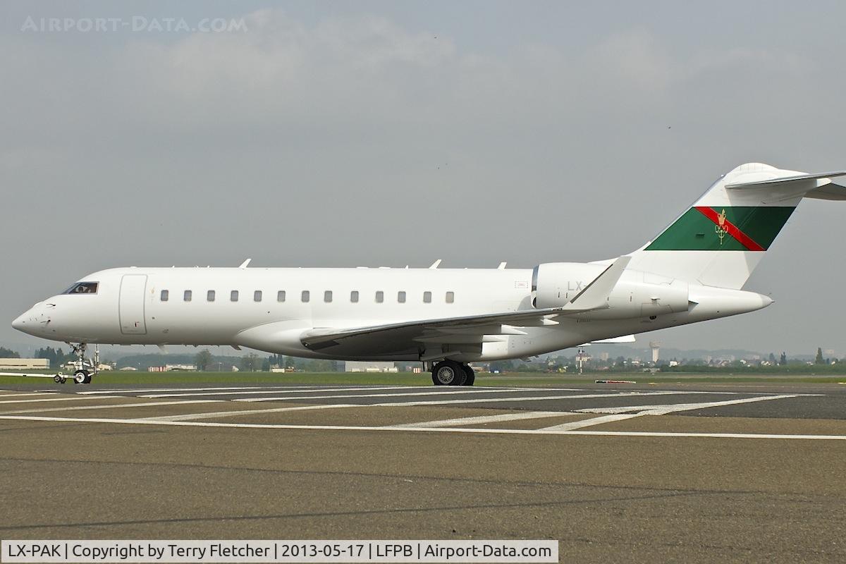 LX-PAK, 2006 Bombardier BD-700-1A10 Global Express C/N 9197, 2006 Bombardier BD-700-1A10, c/n: 9197 at Le Bourget