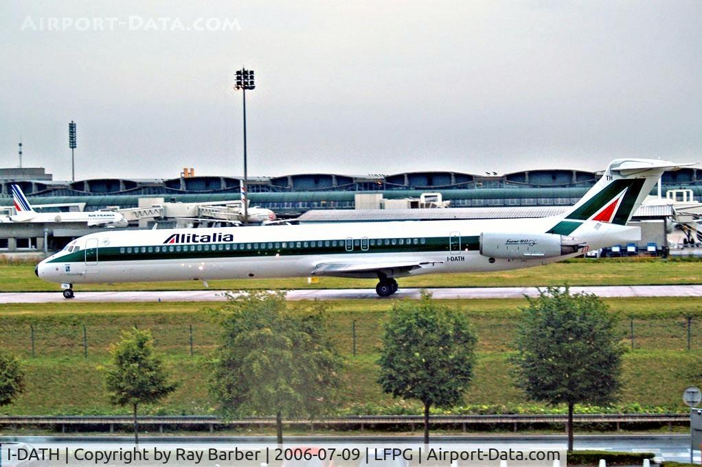 I-DATH, 1994 McDonnell Douglas MD-82 (DC-9-82) C/N 53226, McDonnell Douglas DC-9-82 [53226] (Alitalia) Paris-Charles De Gaulle~F 09/07/2006