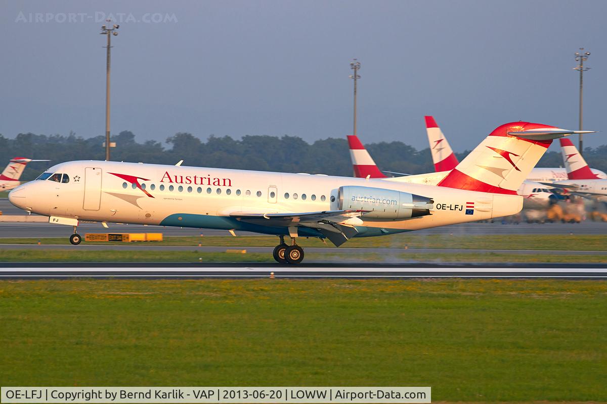 OE-LFJ, 1995 Fokker 70 (F-28-0070) C/N 11532, Rwy 16