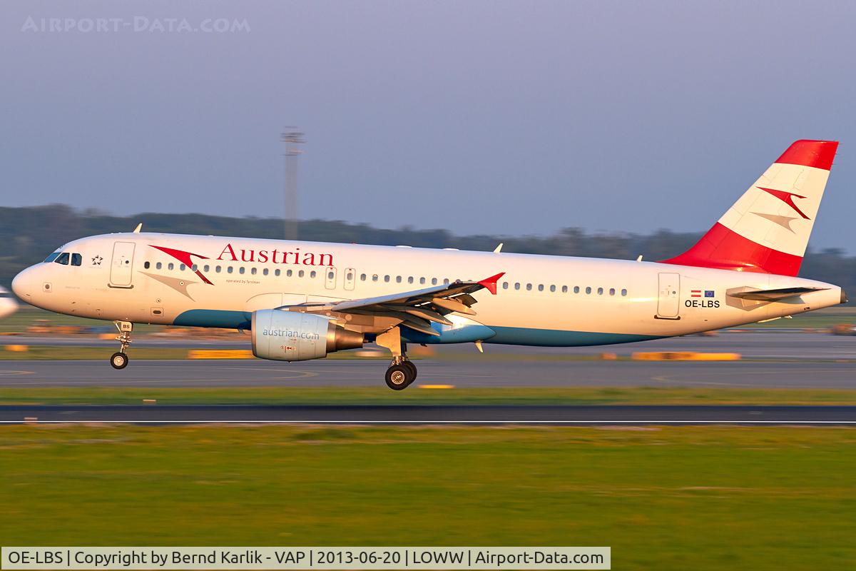 OE-LBS, 2000 Airbus A320-214 C/N 1189, Rwy 16