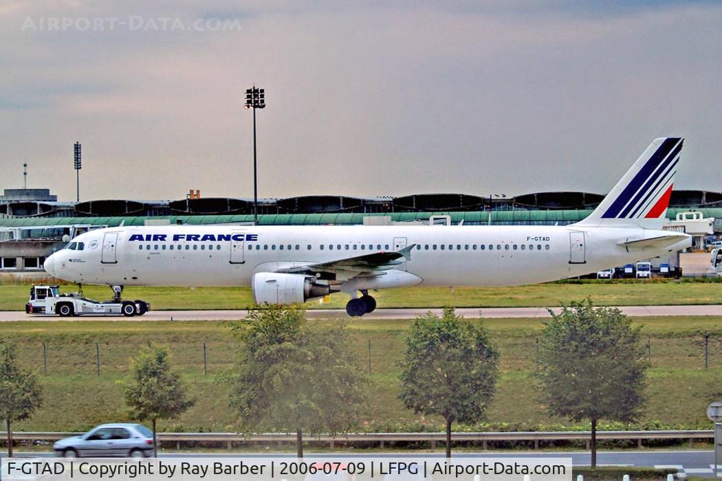 F-GTAD, 1998 Airbus A321-211 C/N 0777, Airbus A321-211 [0777] (Air France) Paris-Charles De Gaulle~F 09/07/2006
