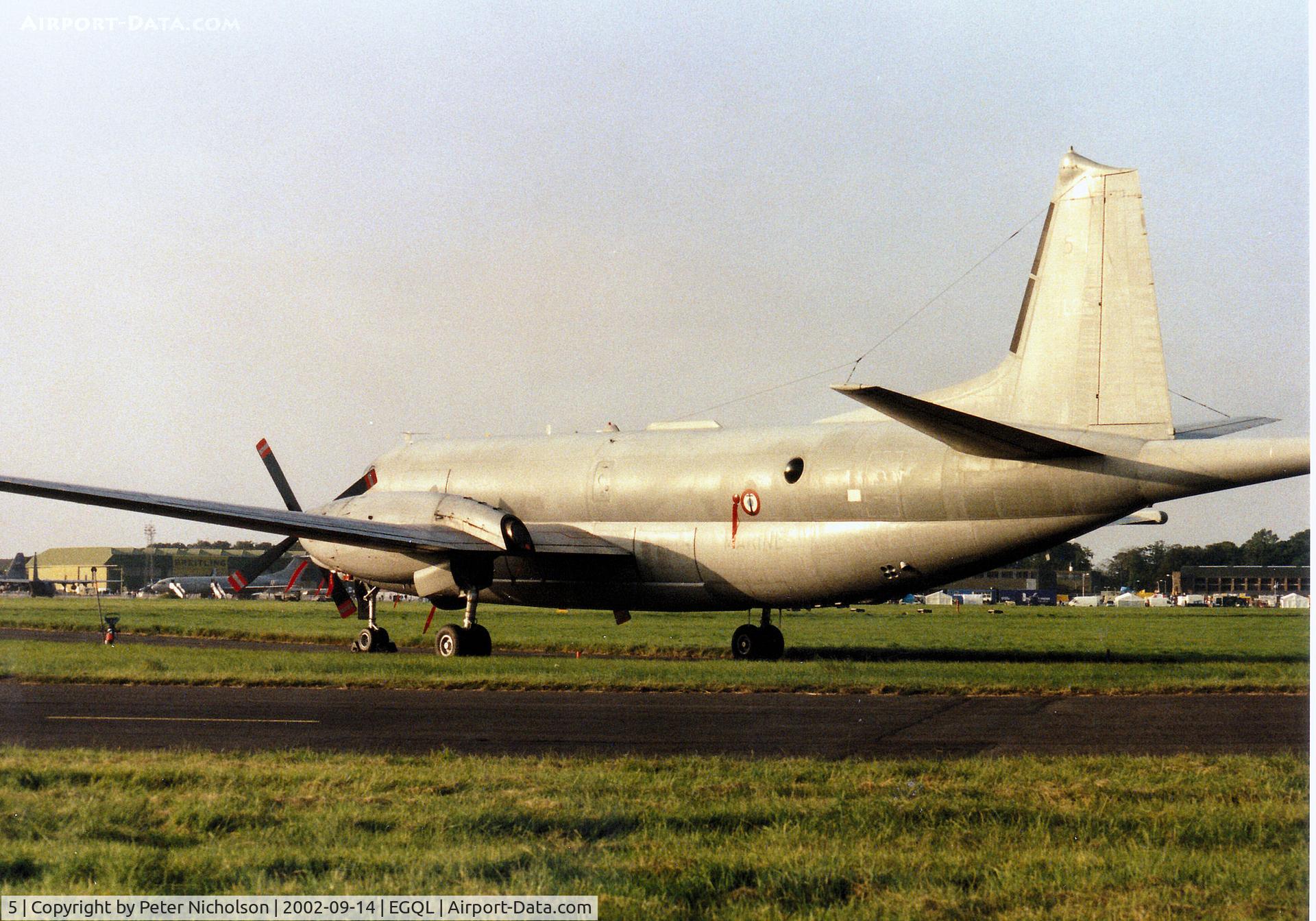 5, Dassault ATL-2 Atlantique 2 C/N 5, Atlantique 2, callsign French Navy 5624, of 23 Flotille on display at the 2002 RAF Leuchars Airshow.