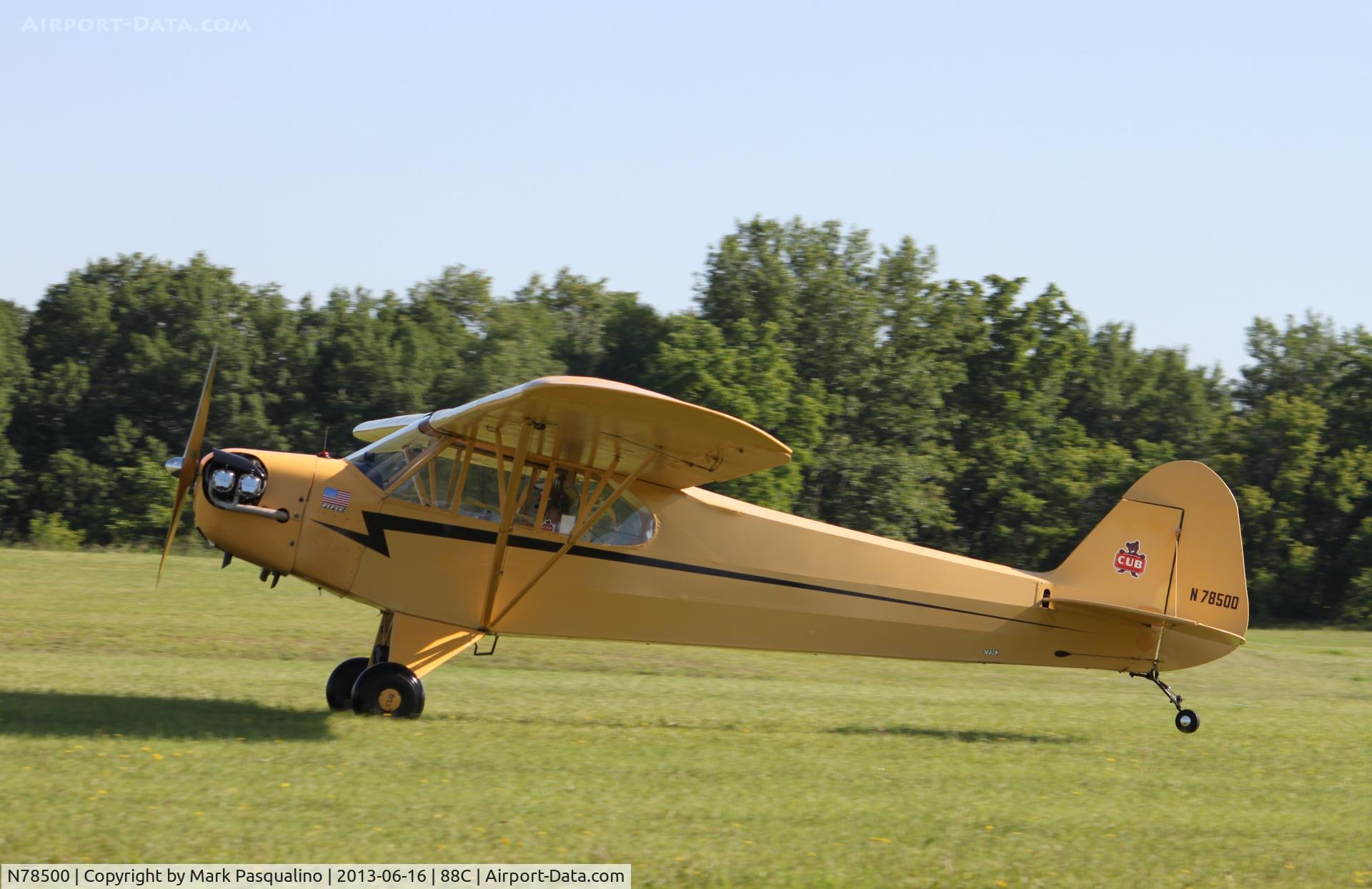 N78500, 1947 Piper J3C-65 Cub C/N 22962, Piper J3C-65
