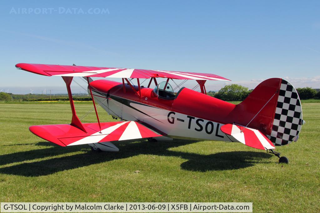 G-TSOL, 1991 EAA Acro Sport I C/N PFA 072-11391, EAA Acro Sport 1, Fishburn Airfield, June 9th 2013.