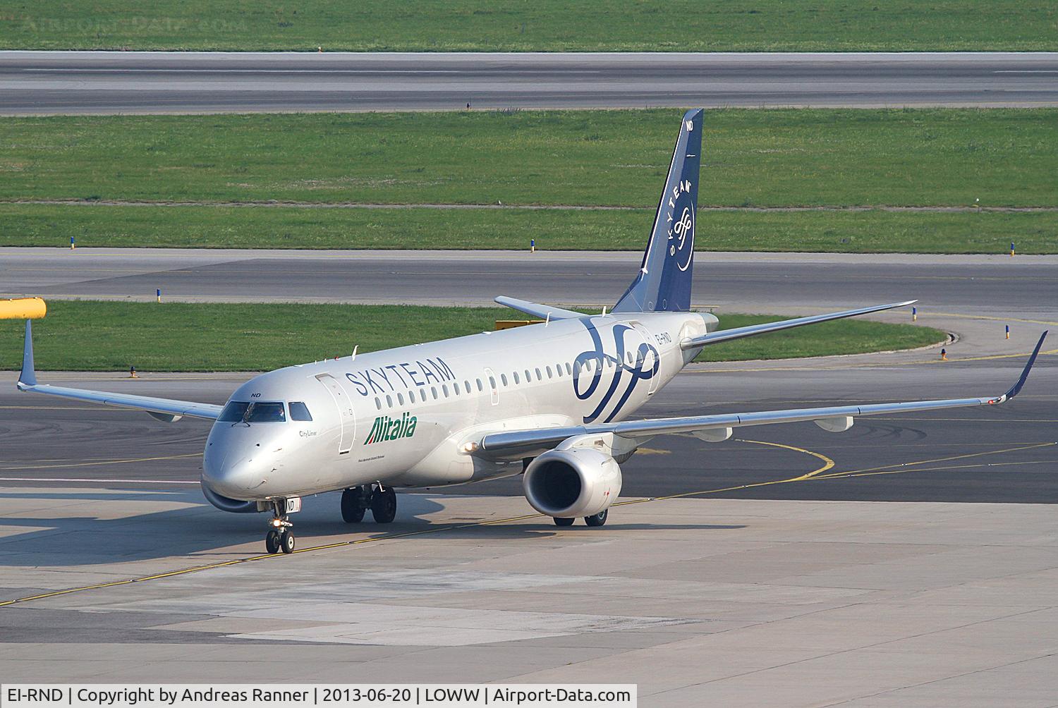 EI-RND, 2012 Embraer 190LR (ERJ-190-100LR) C/N 19000512, Alitalia CityLiner ERJ-190