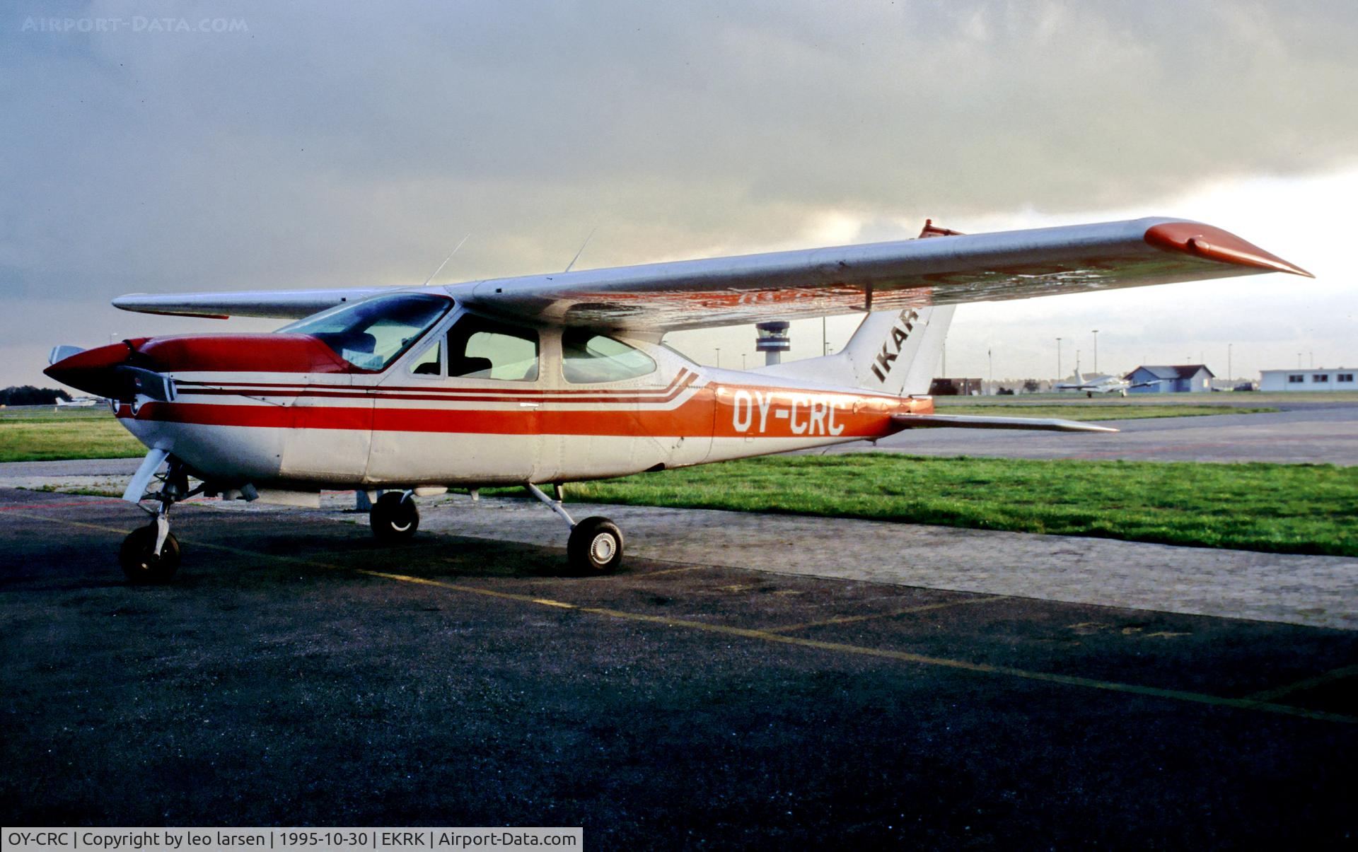 OY-CRC, 1975 Cessna 177RG Cardinal C/N 177RG0700, Roskilde RKE 30.10.95 now with IRAROS FLY