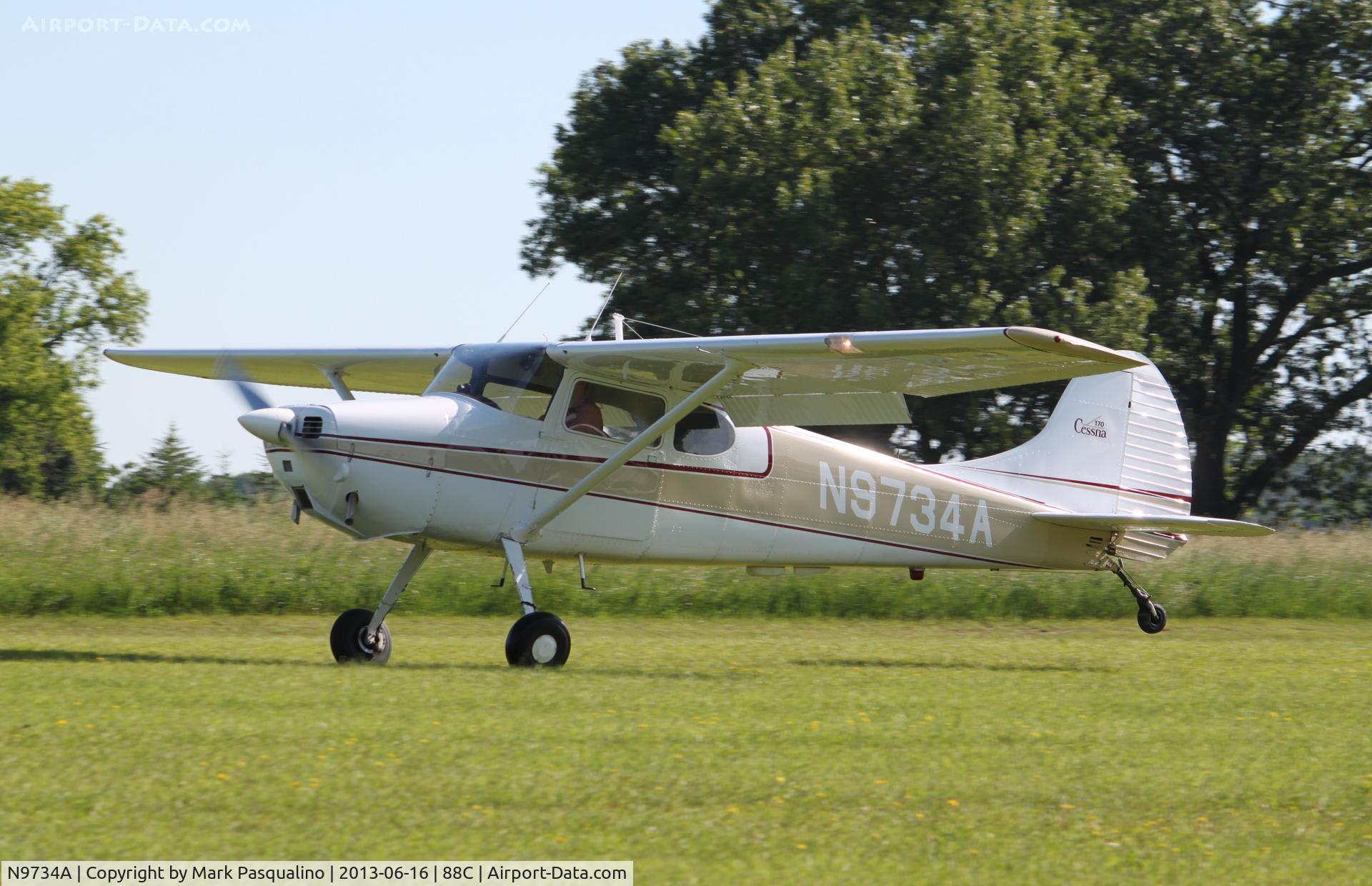 N9734A, 1949 Cessna 170A C/N 19195, Cessna 170A