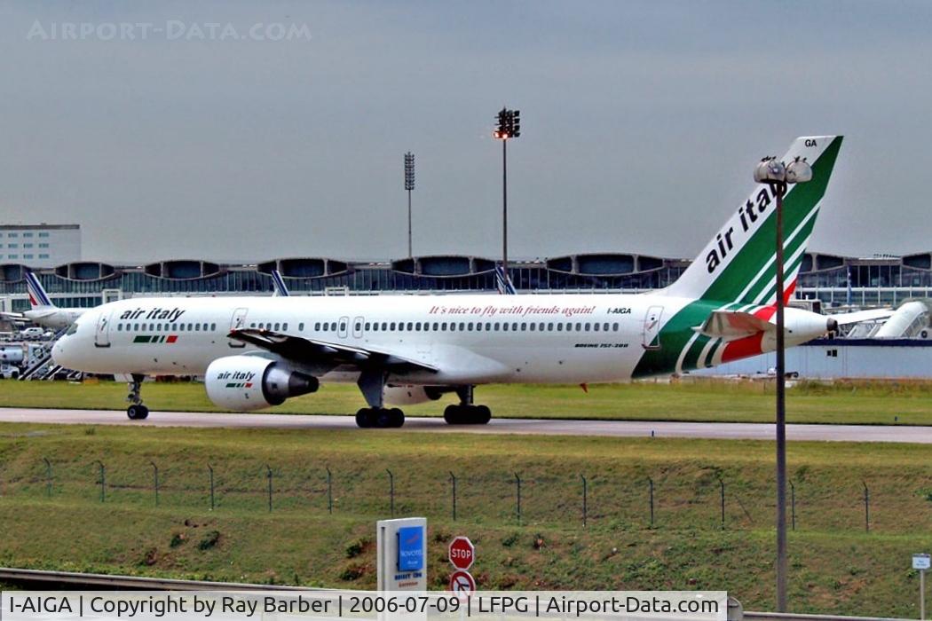 I-AIGA, 1990 Boeing 757-230/SF C/N 24748, Boeing 757-230 [24748] (Air Italy) Paris-Charles De Gaulle~F 09/07/2006