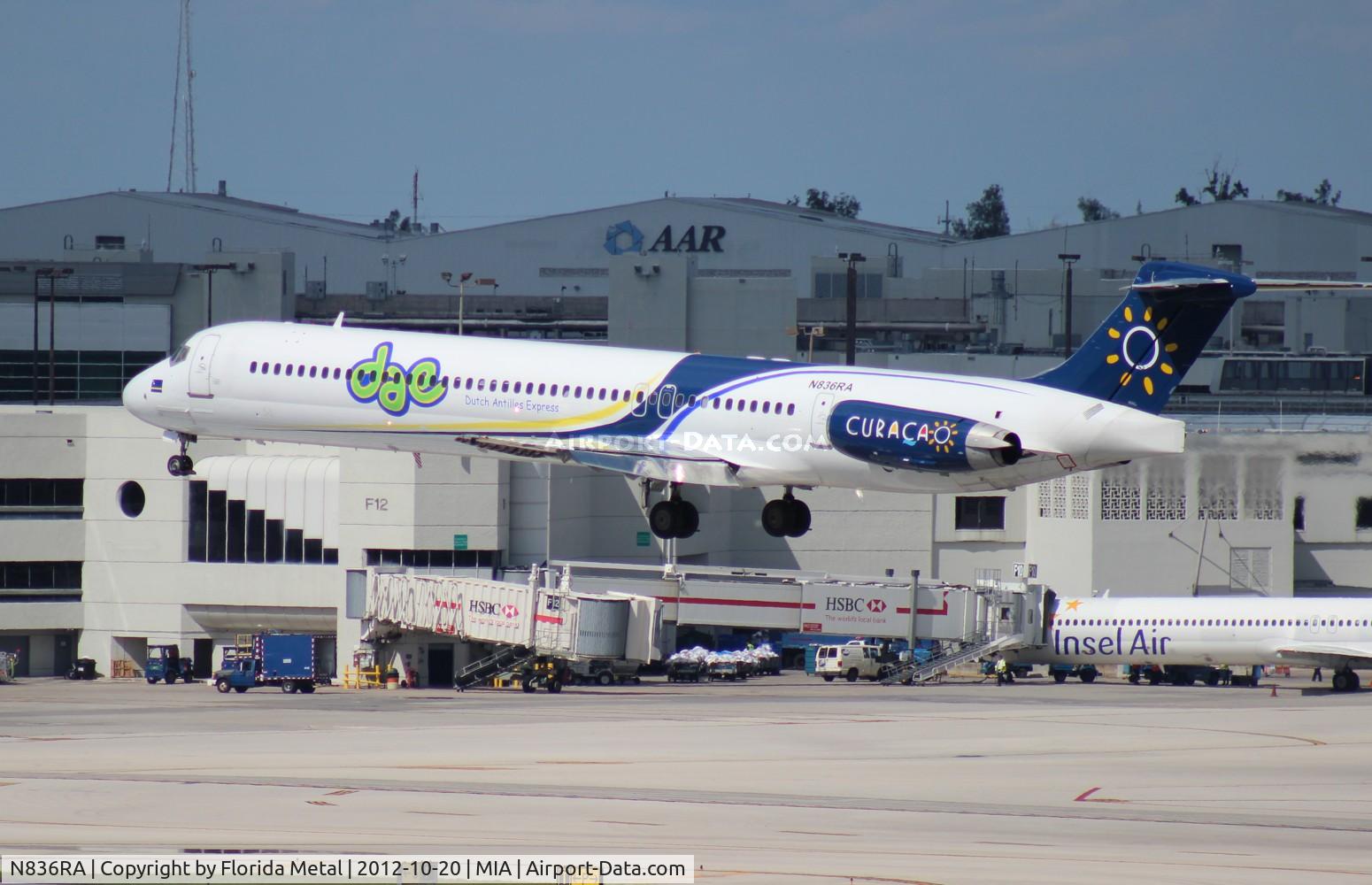 N836RA, 1990 McDonnell Douglas MD-83 (DC-9-83) C/N 53046, Dutch Antilles Express MD-83