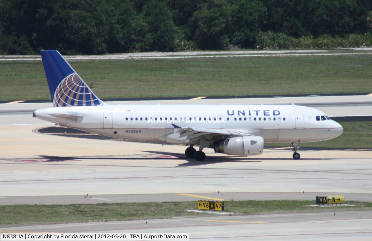 N838UA, 2001 Airbus A319-131 C/N 1477, United A319