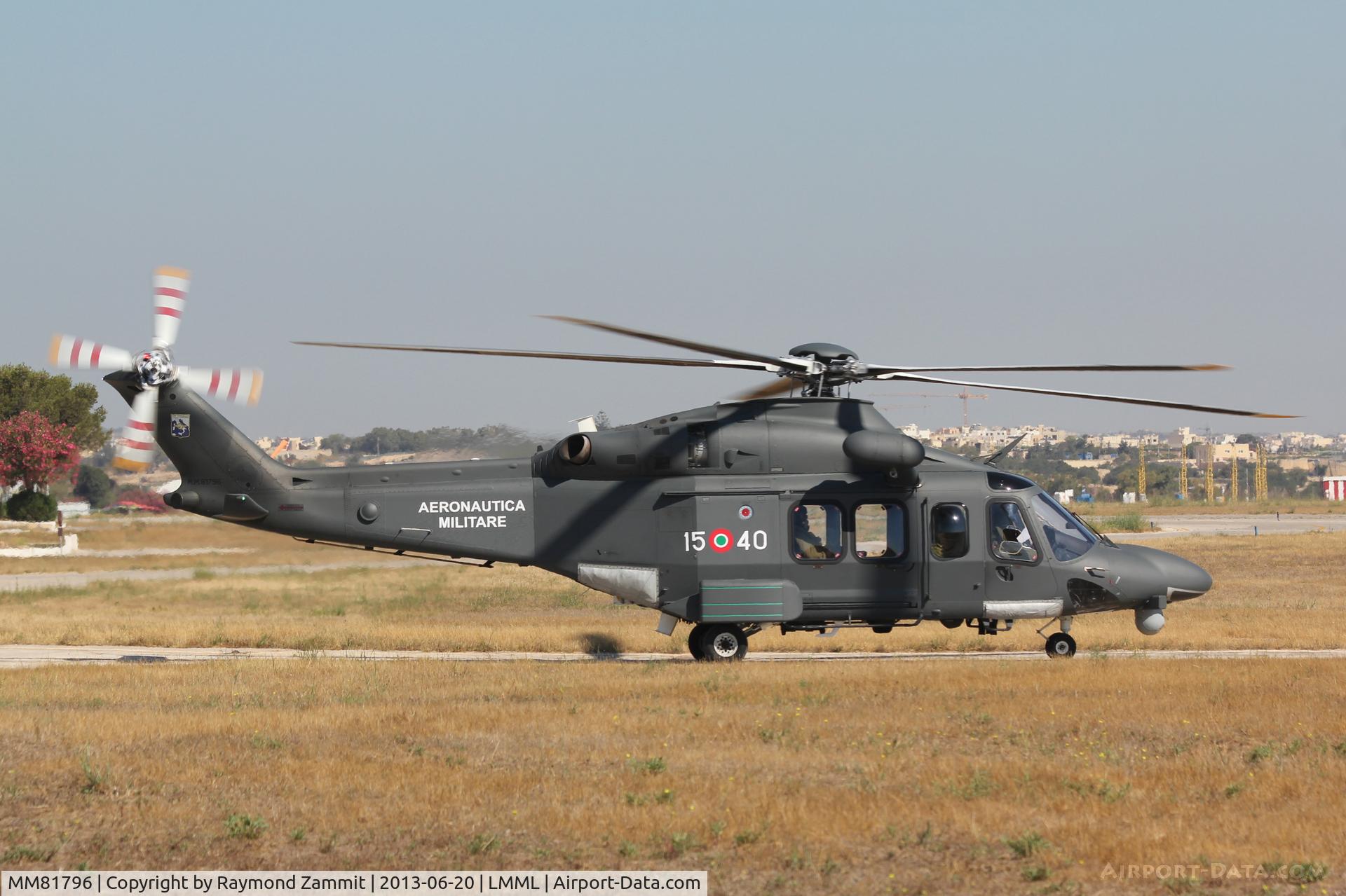 MM81796, 2012 AgustaWestland HH-139A C/N 31403, Augusta A139 MM81796/15-40 of Italian Air Force participated in Canale Exercise 2013