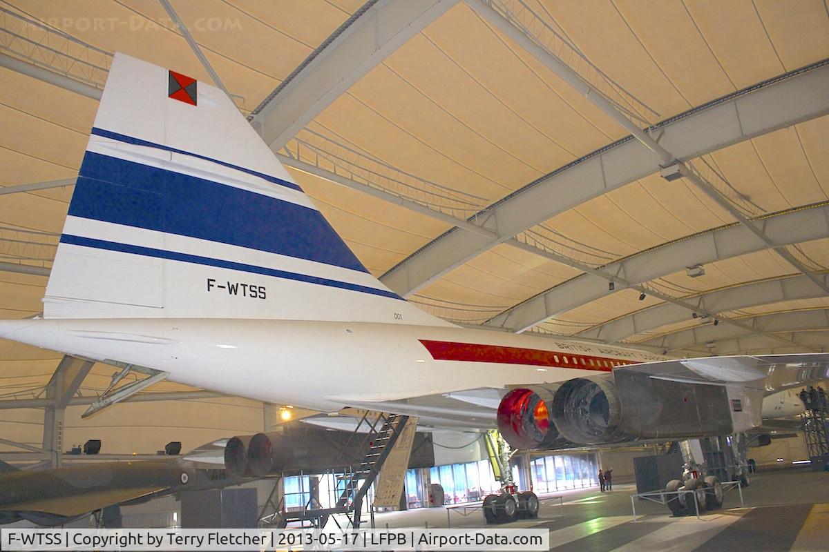 F-WTSS, 1968 Aerospatiale-BAC Concorde Prototype C/N 001, Exhibited at The Air & Space Museum at Le Bourget , Paris, France