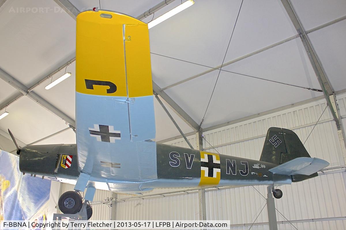 F-BBNA, Bucker Bu-181C-3 Bestmann C/N 15, Exhibited at The Air & Space Museum at Le Bourget , Paris, France