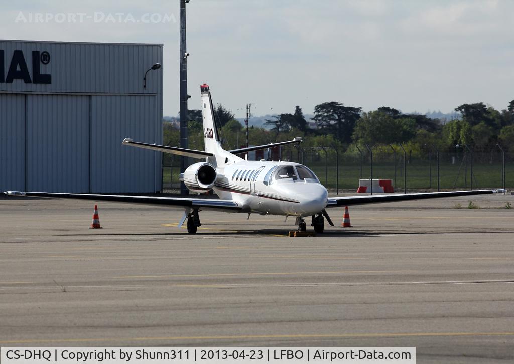 CS-DHQ, 2005 Cessna 550 Citation Bravo C/N 550-1109, Parked at the General Aviation area...