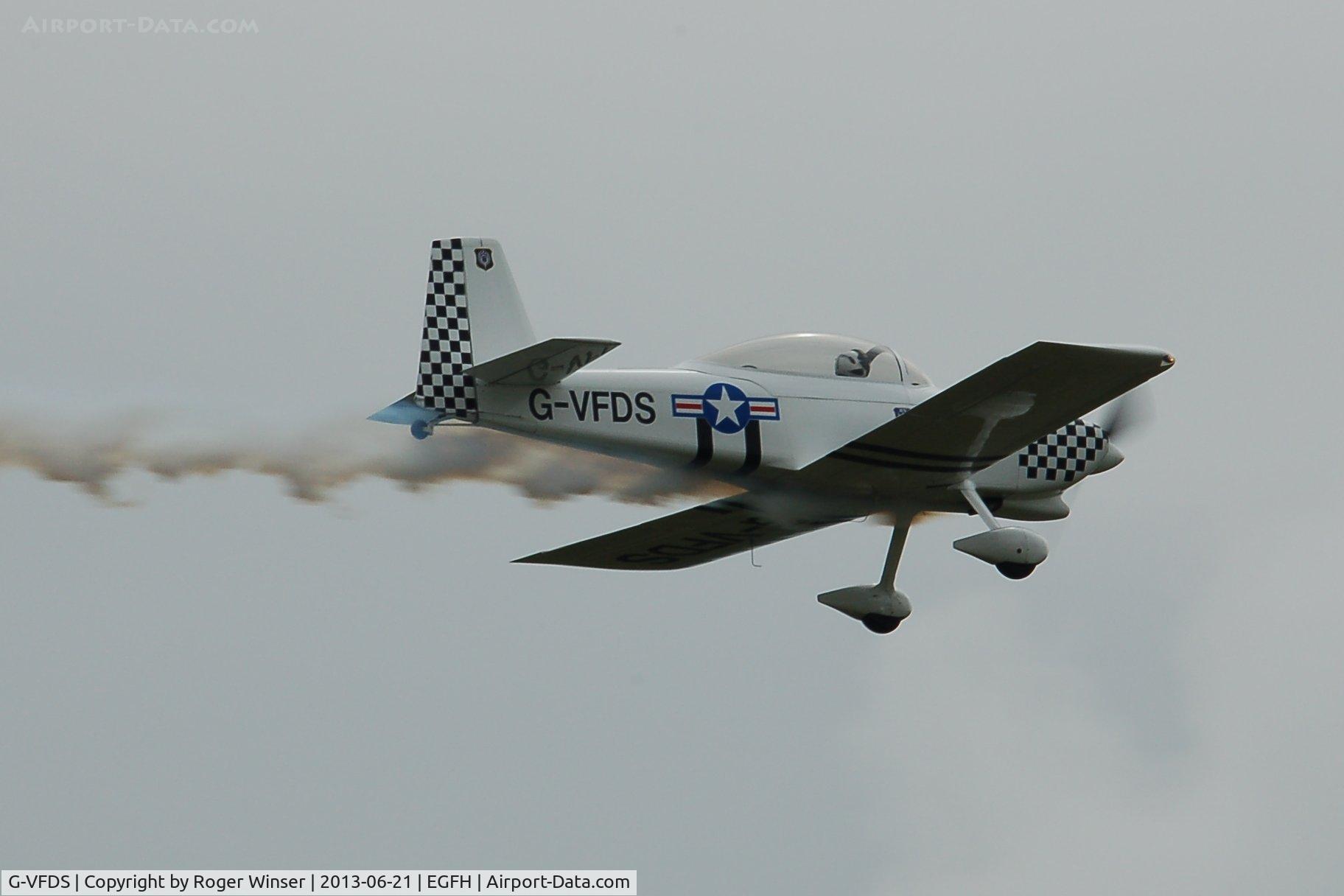 G-VFDS, 2012 Vans RV-8 C/N PFA 303-14637, Resident Vans. Smoke on!