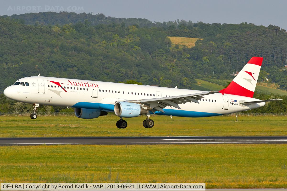 OE-LBA, 1995 Airbus A321-111 C/N 552, Rwy 34