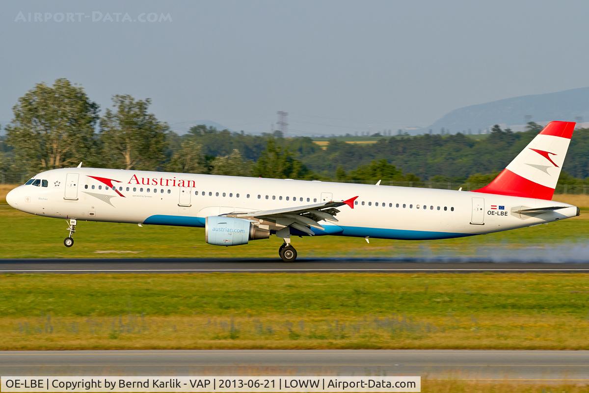 OE-LBE, 1998 Airbus A321-211 C/N 935, Rwy 34