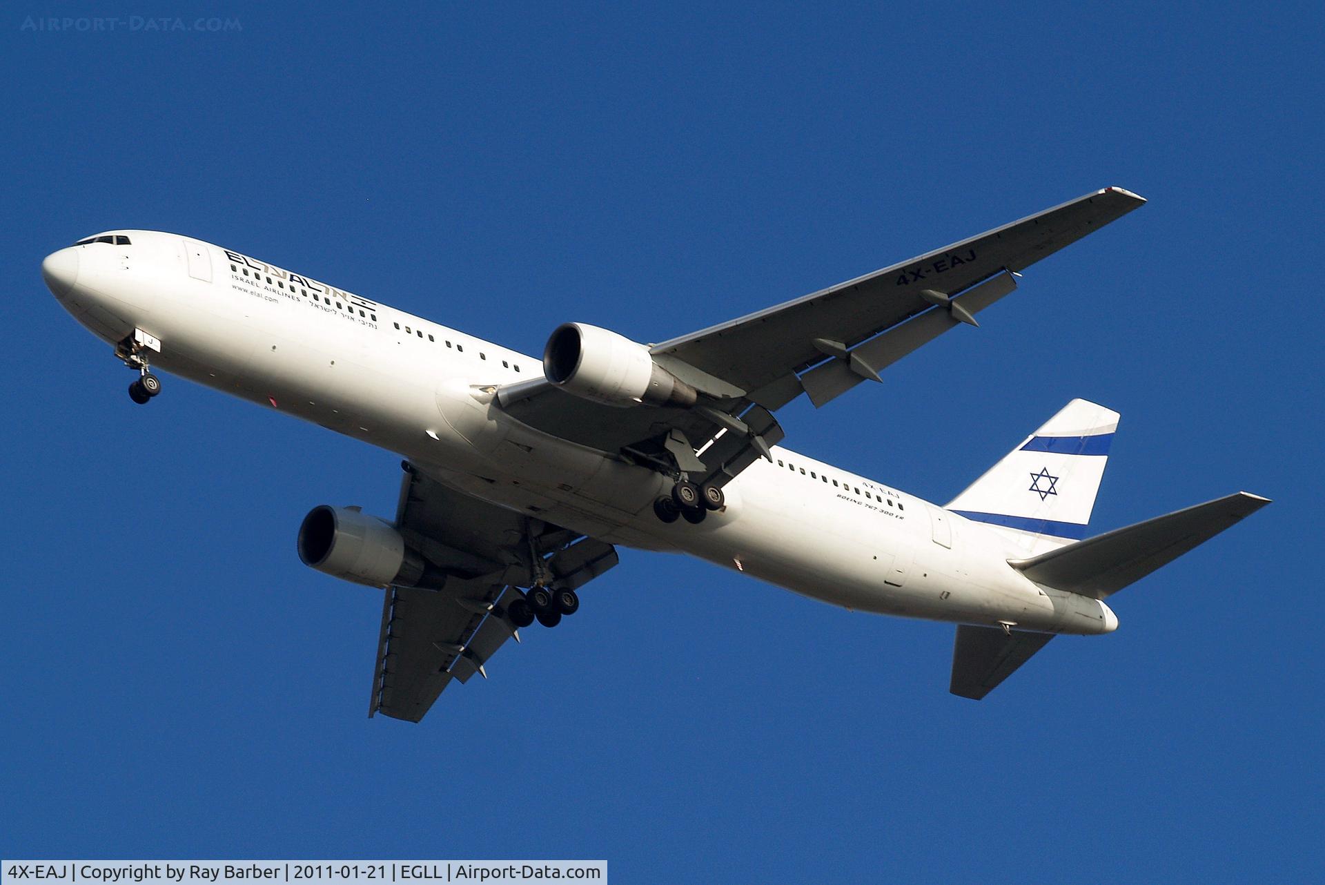 4X-EAJ, 1991 Boeing 767-330/ER C/N 25208/381, Boeing 767-330ER [25208] (El Al Israel Airlines) Home~G 21/01/2011