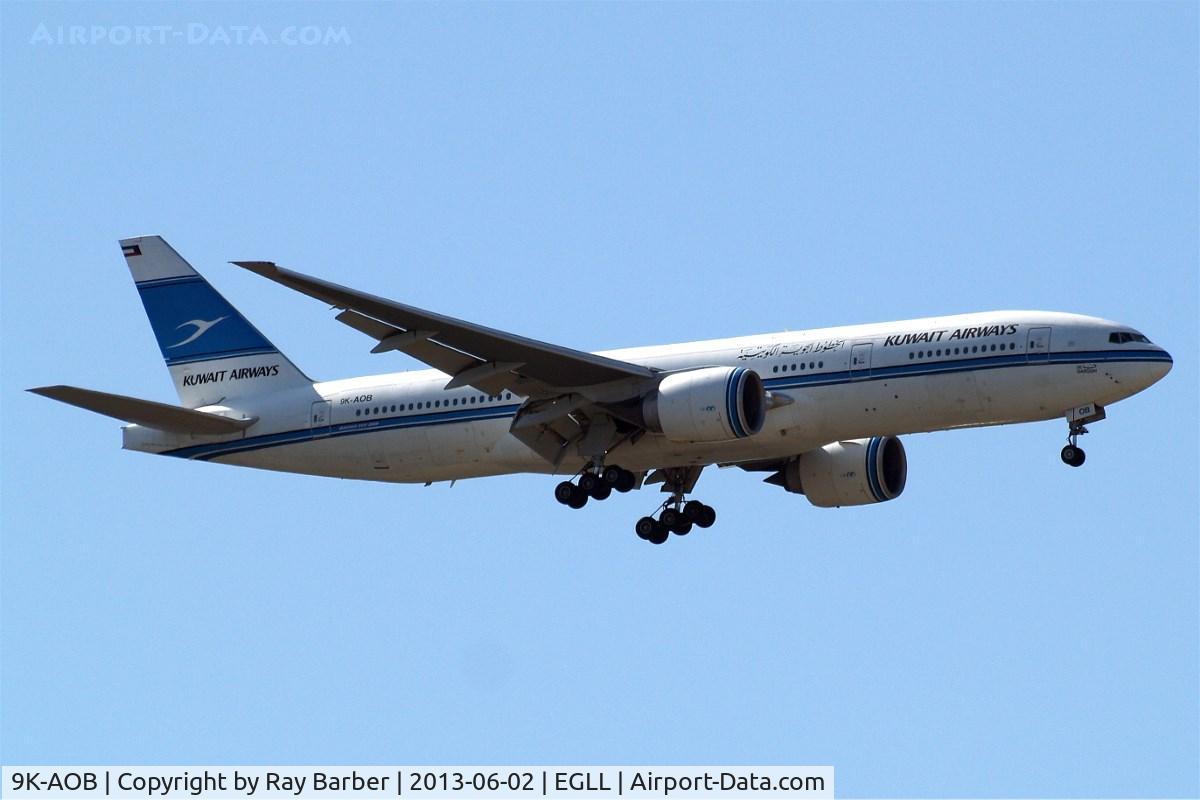9K-AOB, 1998 Boeing 777-269/ER C/N 28744, Boeing 777-269ER [28744] (Kuwait Airways) Home~G 02/06/2013