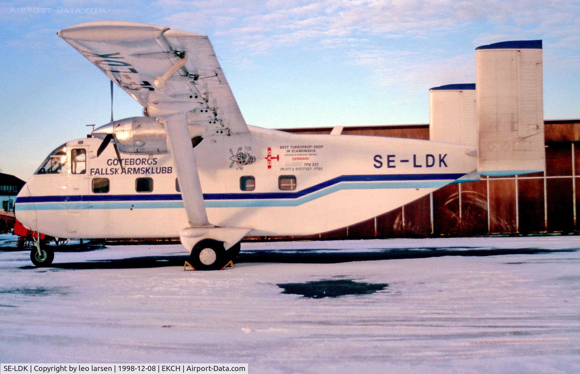 SE-LDK, 1969 Short SC-7 Skyvan C/N SH.1870, Copenhagen Kastrup 8.12.98