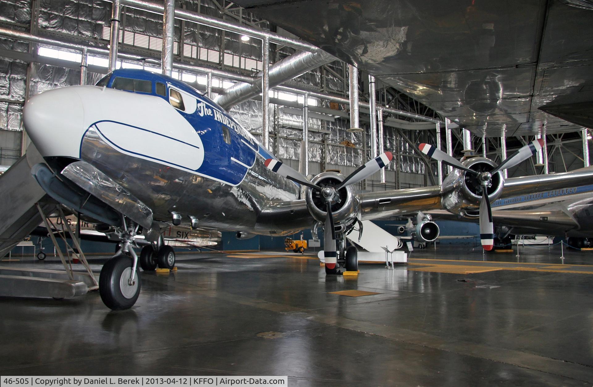 46-505, 1947 Douglas VC-118A Liftmaster C/N 42881, President Truman's mount was restored with its distinctive eagle scheme in 1977.