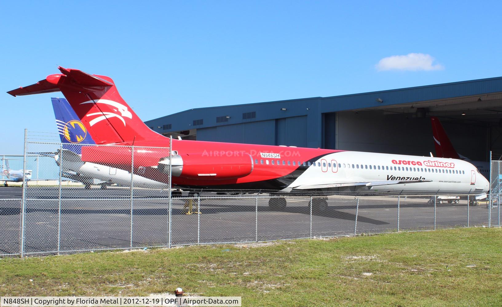 N848SH, 1989 McDonnell Douglas MD-83 (DC-9-83) C/N 49848, Azerca (Venezuela) MD-83