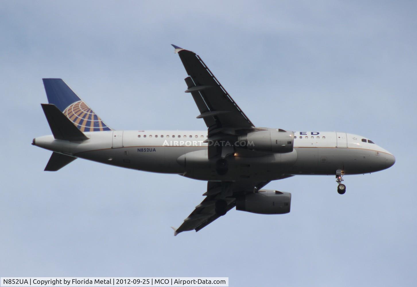 N852UA, 2002 Airbus A319-131 C/N 1671, United A319