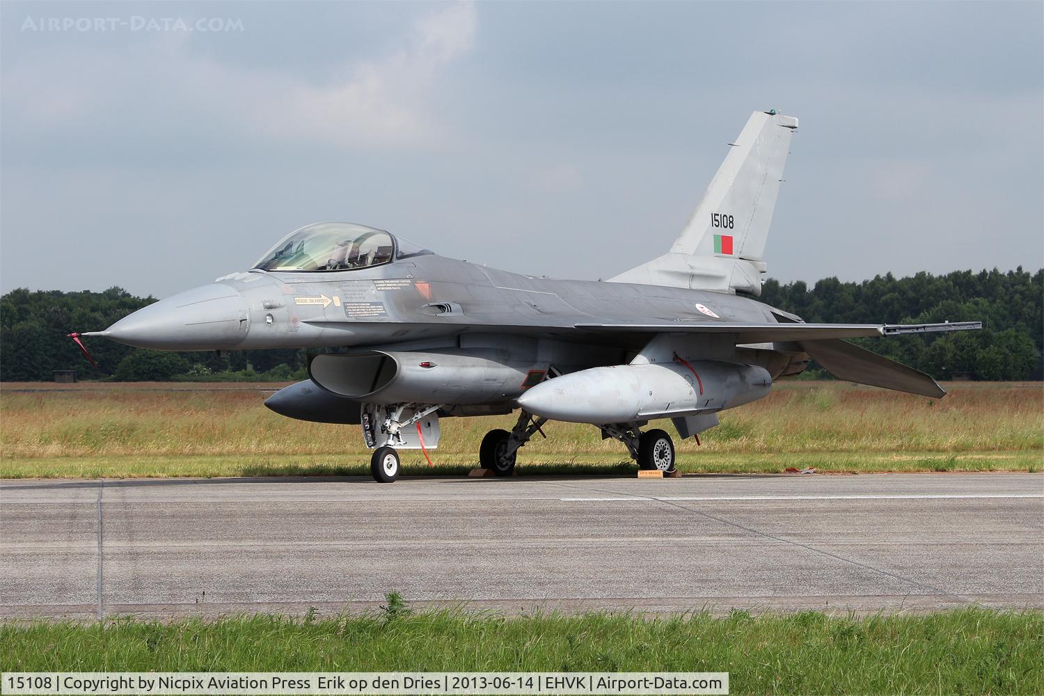 15108, Lockheed F-16AM Fighting Falcon C/N AA-8, Portuguese Falcon 15108 on the static of the Volkel Open House 2013