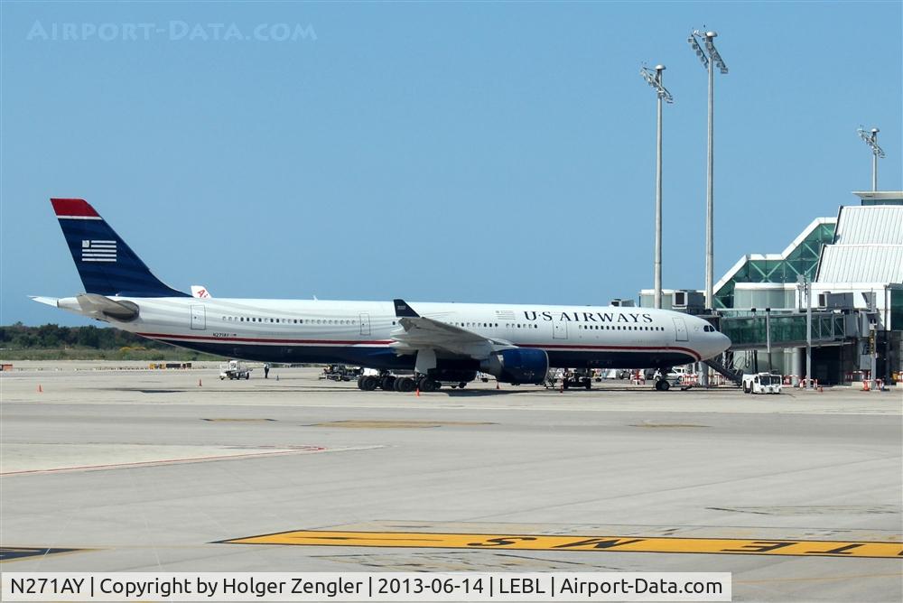 N271AY, 2000 Airbus A330-323 C/N 0323, Morning flight from PHL...