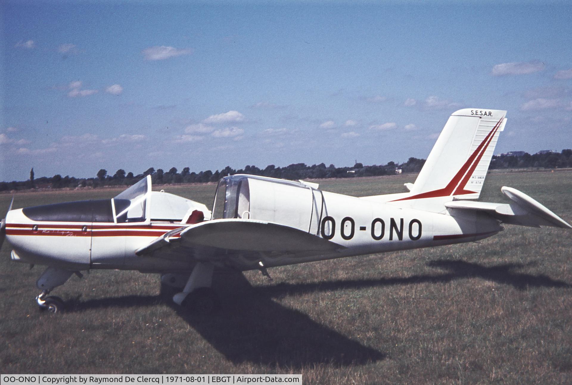 OO-ONO, Socata MS-880B Rallye Club C/N 874, Gent 1-8-71