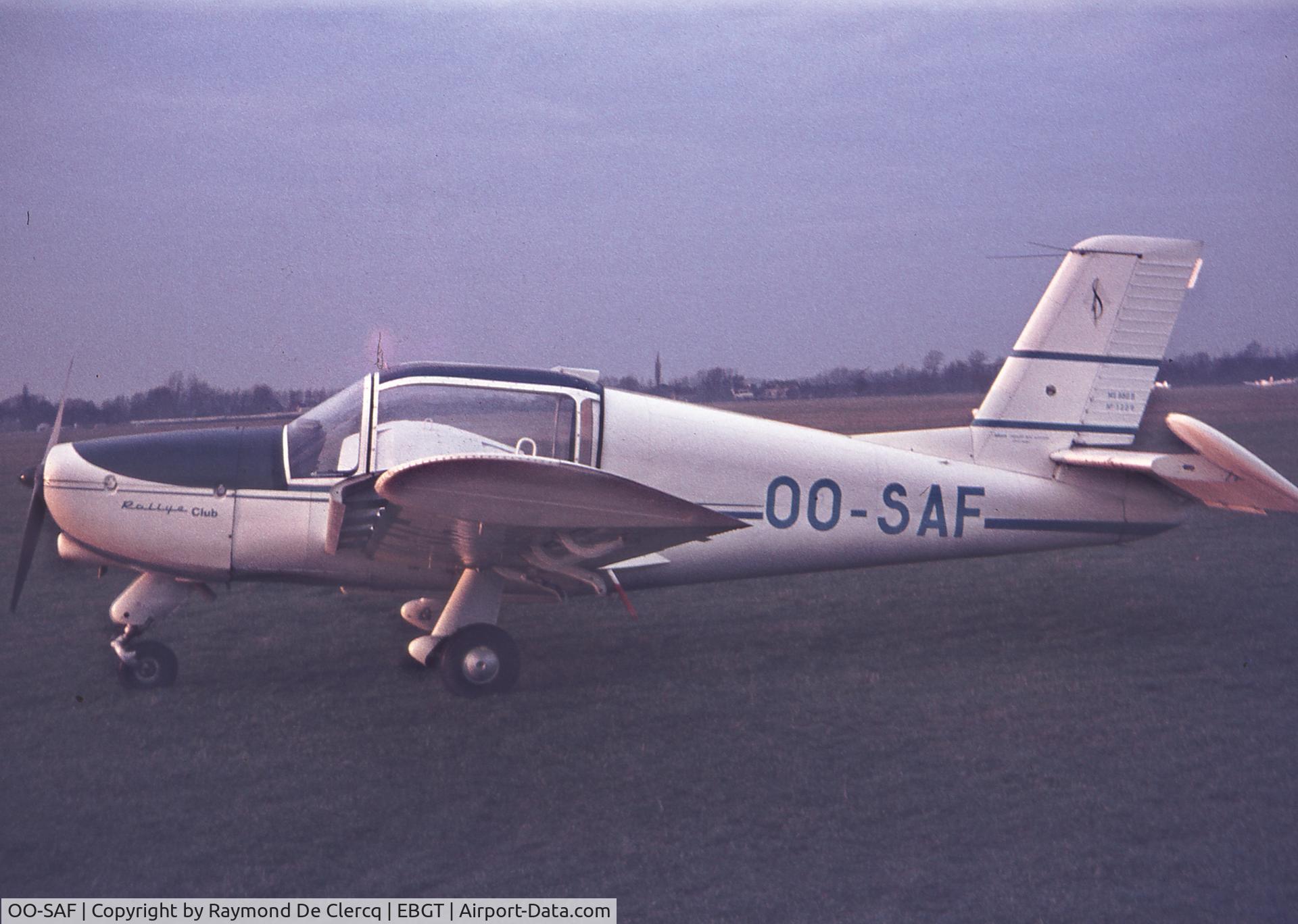 OO-SAF, 1968 Socata MS.880 Rallye Club C/N 1229, Gent 1968