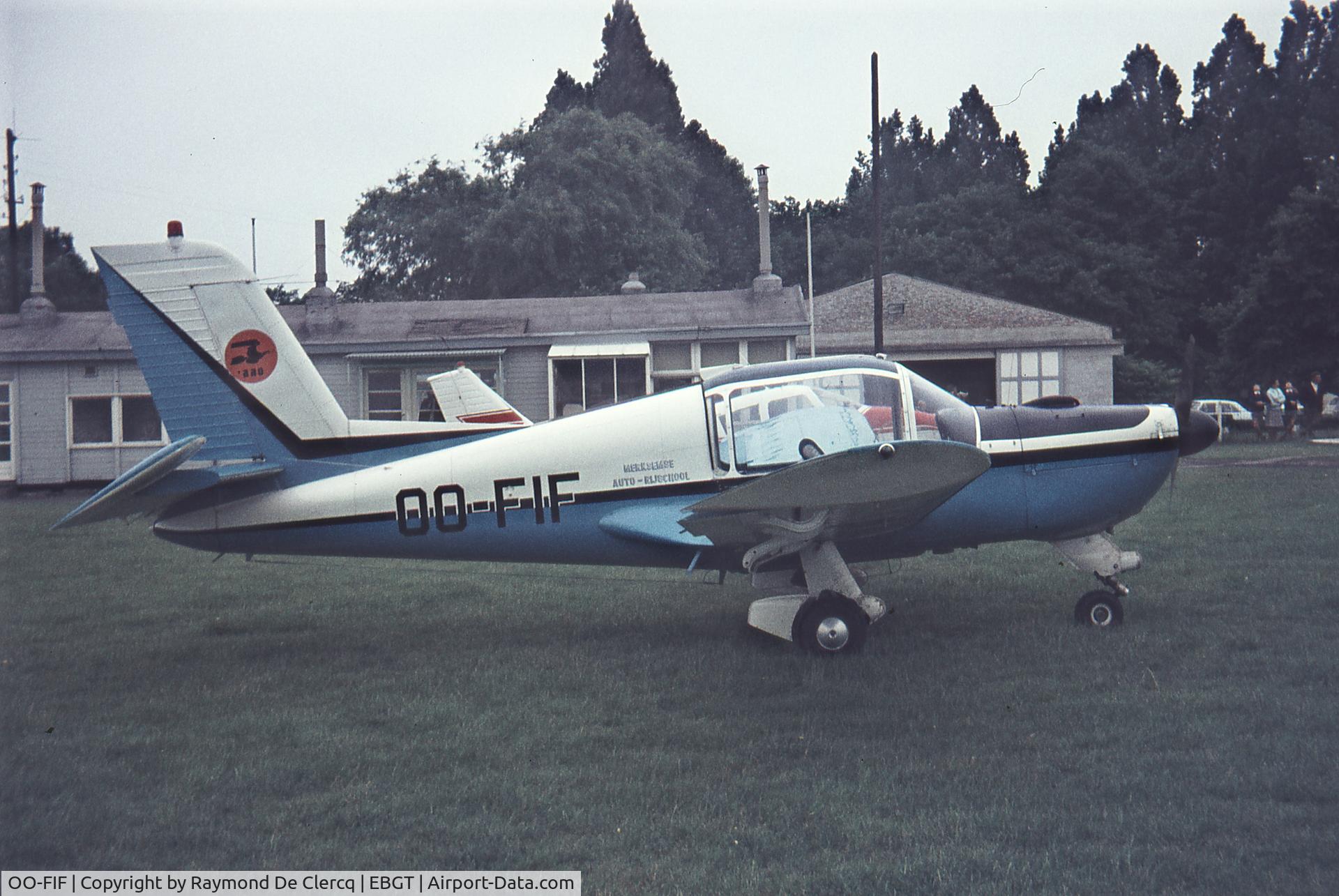 OO-FIF, Morane-Saulnier MS-892A Rallye Commodore 150 C/N 10534, Gent  1970