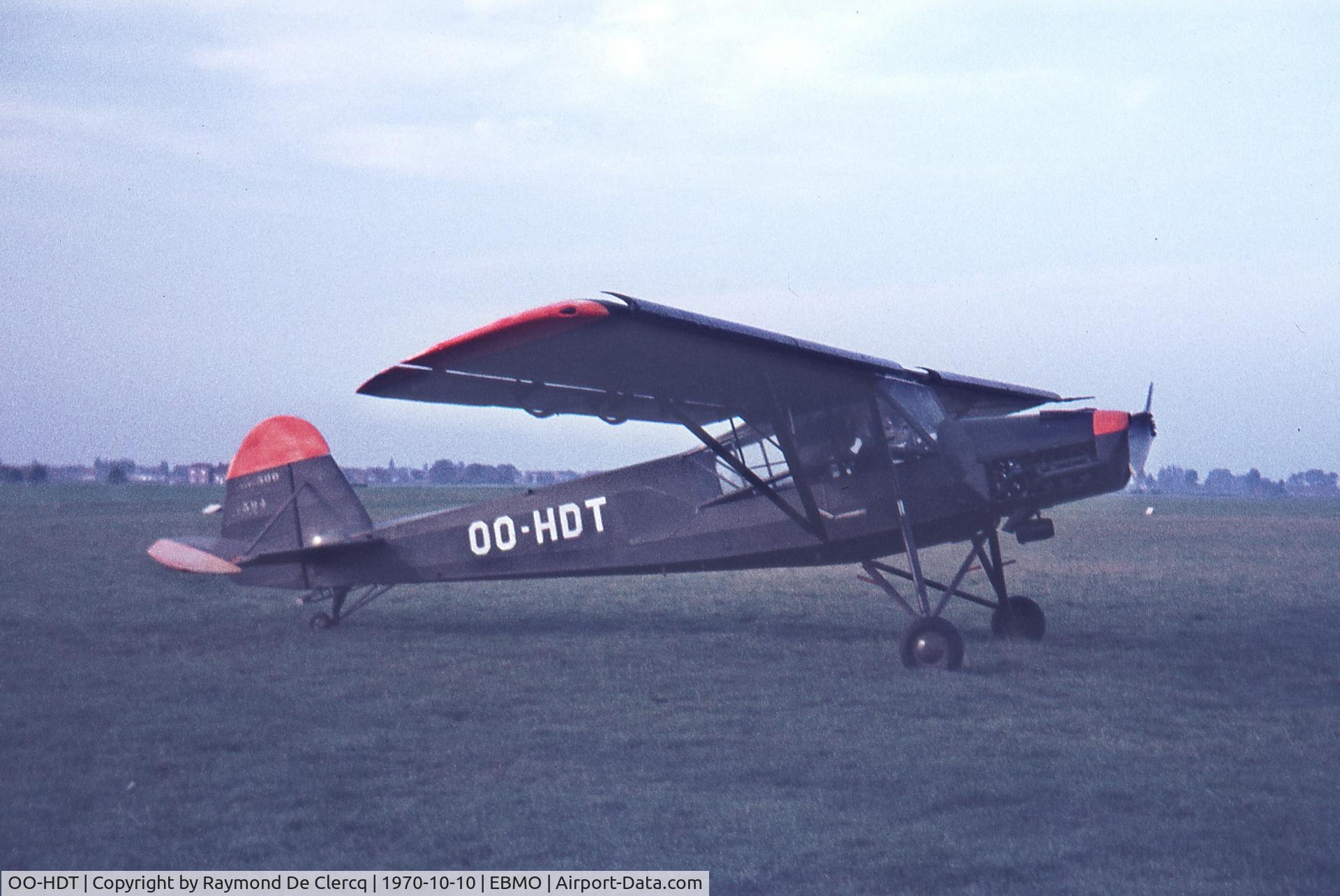 OO-HDT, 1949 Morane-Saulnier MS-500 Criquet C/N 394, Moorsele 10-10-70