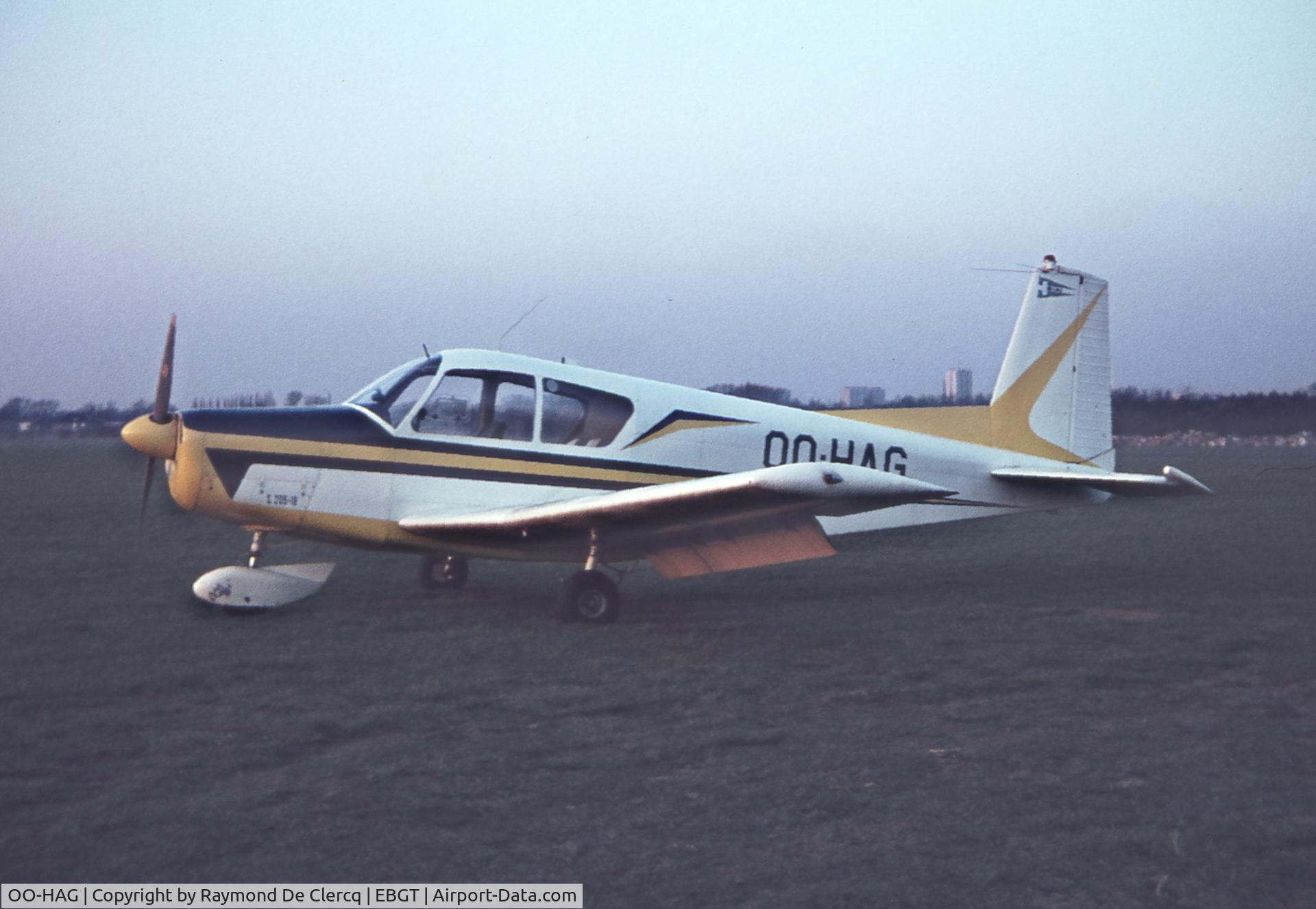 OO-HAG, SIAI-Marchetti S-205-18F C/N 002, Gent  1967