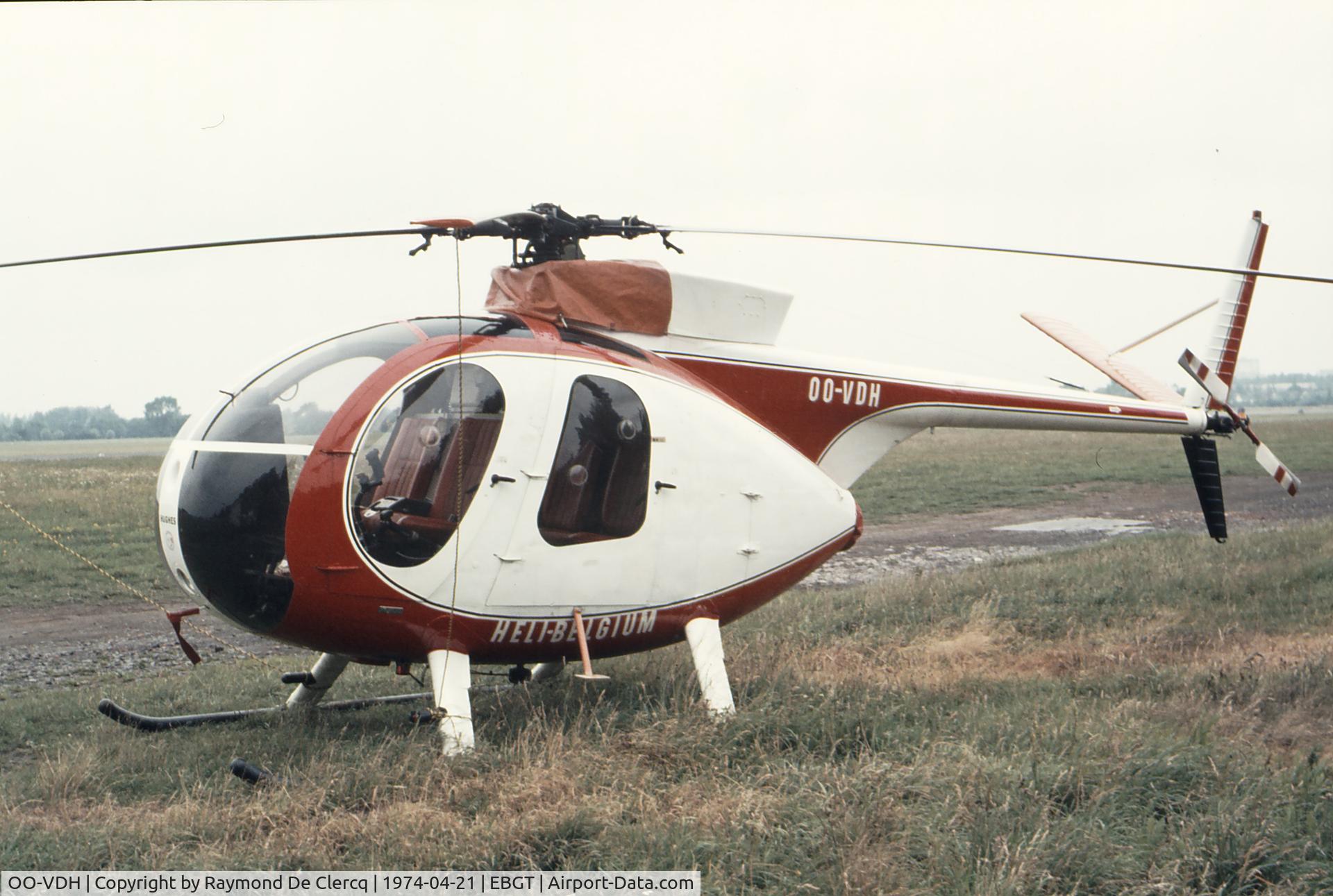 OO-VDH, 1972 Hughes 369HS C/N 320373S, Gent 21-4-74