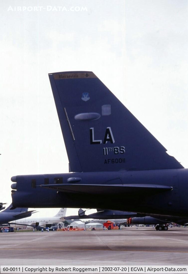 60-0011, 1960 Boeing B-52H Stratofortress C/N 464376, LA.BARKSDALE.